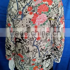 Flower Printed Ladies Fashion Suits Lehenga Blouse Designs thumbnail-3