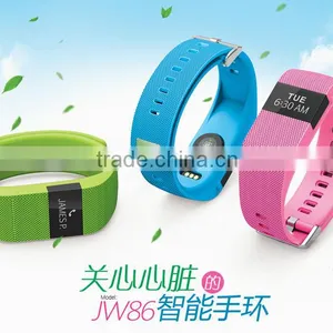 Heart Rate Monitor OLED Display Jw86 Bluetooth Healthy Tracker Smart Bracelet thumbnail-3