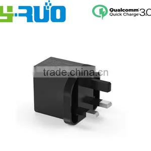 UK EU, US Plug Qualcomm Certified Quick Charge QC 3.0 /2.0 Wall Charger Passed UL, ETL, FCC, CE thumbnail-5