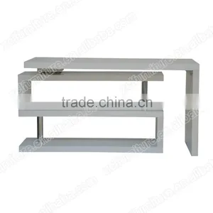 White High Gloss Rotating Table thumbnail-1