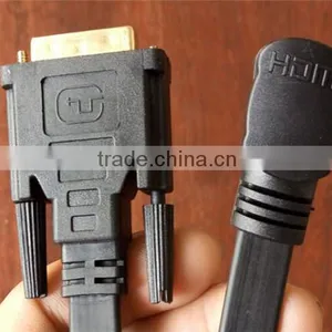 Flat Type 90 Degree HDMIA Male to DVI Male Cable Top Quality Cabletolink thumbnail-2