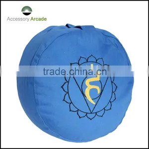 Zafu Cushion for Relaxing Embroidered Meditation Cushion thumbnail-5