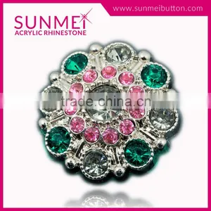 Wholesale Decorative Crystal Button Rhinestone Dress Embellishments thumbnail-5