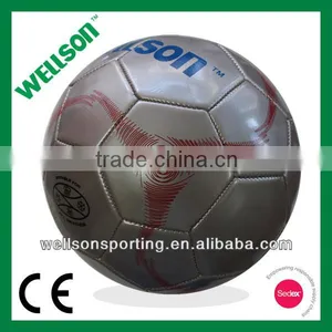 Dark Grey Machine Sewn Synthetic PVC Football thumbnail-2