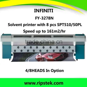 Best Selling Outdoor Solvent Printer Challenger Infiniti 3278N With SPT 510 50pl Heads thumbnail-1