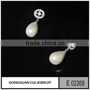 Fancy Design Gold Earring for Party Girls Imitation White Shell Earring With Price thumbnail-5