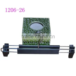 Chrome Hook Used Kids Pants Hanger Black With Plastic Clips thumbnail-1