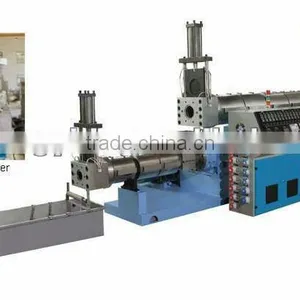 Two Stage Pellet Mill/Waste Recycling Machine. REFX Model - Double Stage / Double Degassing Pelletizing Extruding thumbnail-1