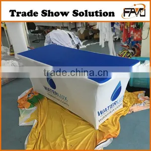Custom Printed 100% Polyester Fitted Stretch Table Cover thumbnail-1