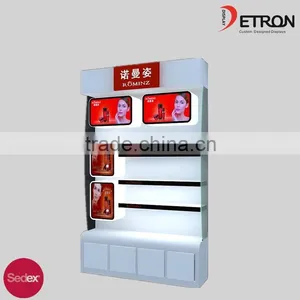 New Design Acrylic Cosmetic Display Unit Cosmetic Shop Mall Kiosks Design thumbnail-1
