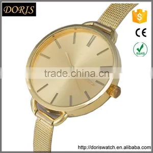 New Models From Doris Watch Pure Silver Mesh Band Big Dial Simple Style Women Bracelet Ladies Watch thumbnail-1
