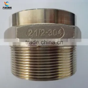 Customized Stainless Steel 304/316 Pipe Fittings Screw Nipple thumbnail-1