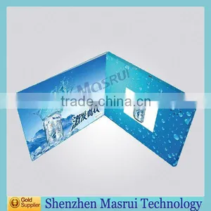 2014 Skillful Manufacture Business Card Size LCD Screen Video Greeting Card Use in Promotion,Invitation thumbnail-1