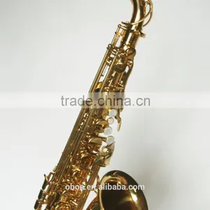 High Class Hot Sale Eb Gold Lacquer Alto Saxophone thumbnail-5