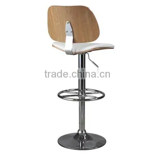 Hot Sale Acrofine Design Swivel High Bar Stools Wood Bar Stool With Back HY3024H thumbnail-6