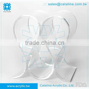 Home Decoration Acrylic Waving Wine Bottle Display Holder thumbnail-4