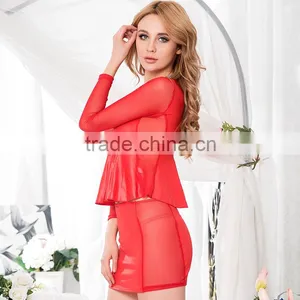 Bulk Stocks Latest Women Elegant Design Long Sleeve Sexy Leather Lingerie thumbnail-1