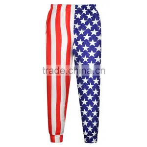 2015 New Fashion Casual Pants Polyester and Spandex High Quality US Flag Digital Print Pants N18-30 thumbnail-1