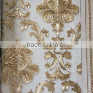 Construction Material Luxury Flower Vinyl Wallpaper thumbnail-4