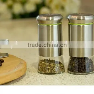 Stainless Steel Salt and Pepper Shakers thumbnail-1