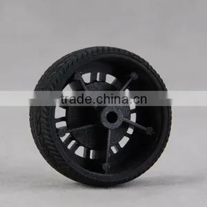 DIY Toys Accessories 35mm Natural Rubber Wheel Model Tires, Diameter of Bore is 3mm thumbnail-4