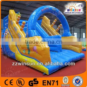 EN14960 Certificate Playground Inflatable Slide, Inflatable Noahs Ark Slide WSS-017 thumbnail-1
