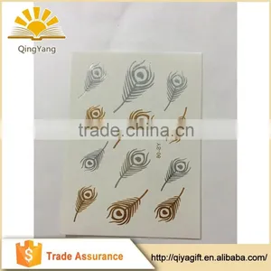 New Type Gold and Silver Body Printing Temporary Tattoos thumbnail-1