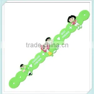 Custom Rubber Charm Bracelet Eco-friendly Rubber Bracelet thumbnail-4