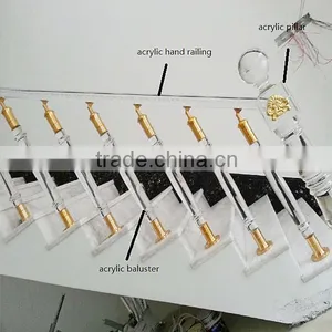 Factory Price Transparent Acrylic Crystal Baluster/ Acrylic Bubble Handrial thumbnail-5