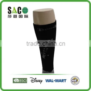 Grey Free Terry Black Knee-high Nylon Sports Socks thumbnail-4