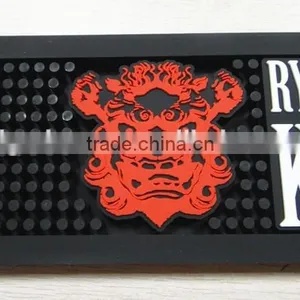 Brand Logo Customized Soft Rubber Pvc Bar Mat thumbnail-4