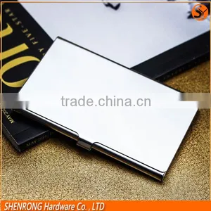 Business Card Use Silver and Golden Stainless Steel Metal Card Holder With Polished Surface and Engraving Logo thumbnail-1