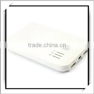 Portable Power Bank Solar Power Bank 5000MAH Smart Power Bank Charger White thumbnail-1