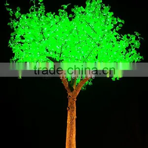 Waterproof Ginkgo Leaf Artificial Led Light Tree thumbnail-1