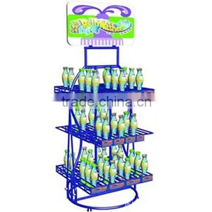 New Products 2016 Customized Water Bottle Floor Display Metal Display Rack thumbnail-2