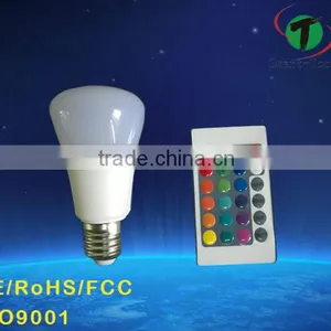 2015 Popular Led Wireless Remote Control RGB Bulb Light With 2.4g thumbnail-1