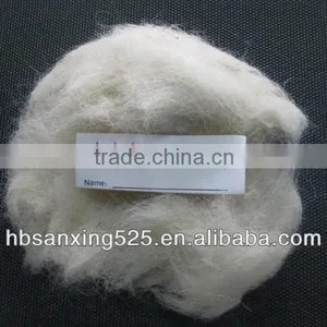 100% Sheep Wool Waste 34-35mic, 30-50mm, Natural White Color thumbnail-1
