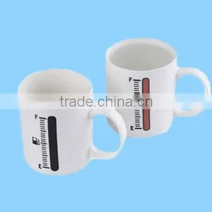 Temperature Color Change Ceramic Cup With Thermometer thumbnail-1