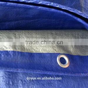 Vinyl Coated Polyester Truck Tarp Fabric 250gsm Heavy Duty pe Tarpaulin Sheet thumbnail-2