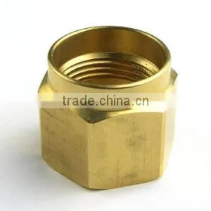 High Precision CNC Machining Brass Made Full Nut With Prefect Quality thumbnail-1