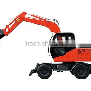 8 Ton Hydraulic Wheel Excavator With CE thumbnail-1