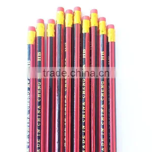 Hexagon HB Pencil, 7" HB Black Lead Pencil With Eraser thumbnail-3
