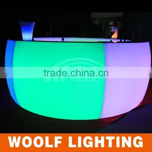 Indoor Plastic Color Changing LED Light Up Bar Table thumbnail-4