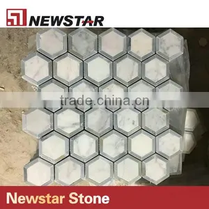 Newstar Cheap Wall Tiles For Bathroom Design Marble Mosaic For Sale thumbnail-2