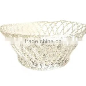 Hand Woven Bread Fruit Aluminium Basket thumbnail-1
