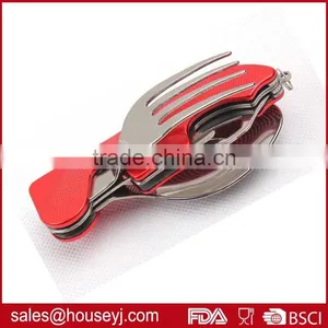 Detachable Picnic Tool Folding Camping Tool Portable Stainless Steel Fork Outdoor Tableware Spoon & Knife thumbnail-4
