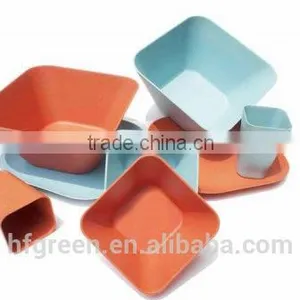 Anhui Factory Square Bamboo Fiber Tableware Set thumbnail-1