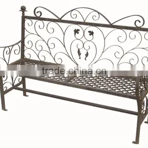 Outdoor Wrought Iron Garden Benches thumbnail-1