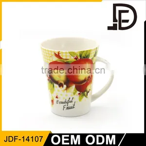 Drinkware 12oz Ceramic Coffee Mug, Bulk Coffee Mugs, Round Shape Large Ceramic Coffee Mug thumbnail-1
