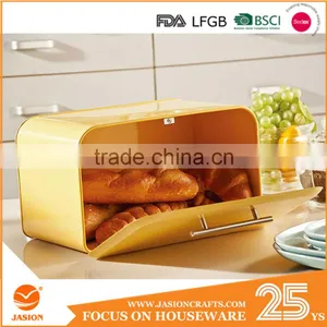 Metal Steel Retro Drop Drown Front Door Bread Bin Kitchen Food Storage Vintage Box thumbnail-1